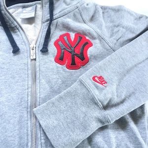 ‼️RARE NY Yankees Zipper Hood Nike Zip Up sz Small